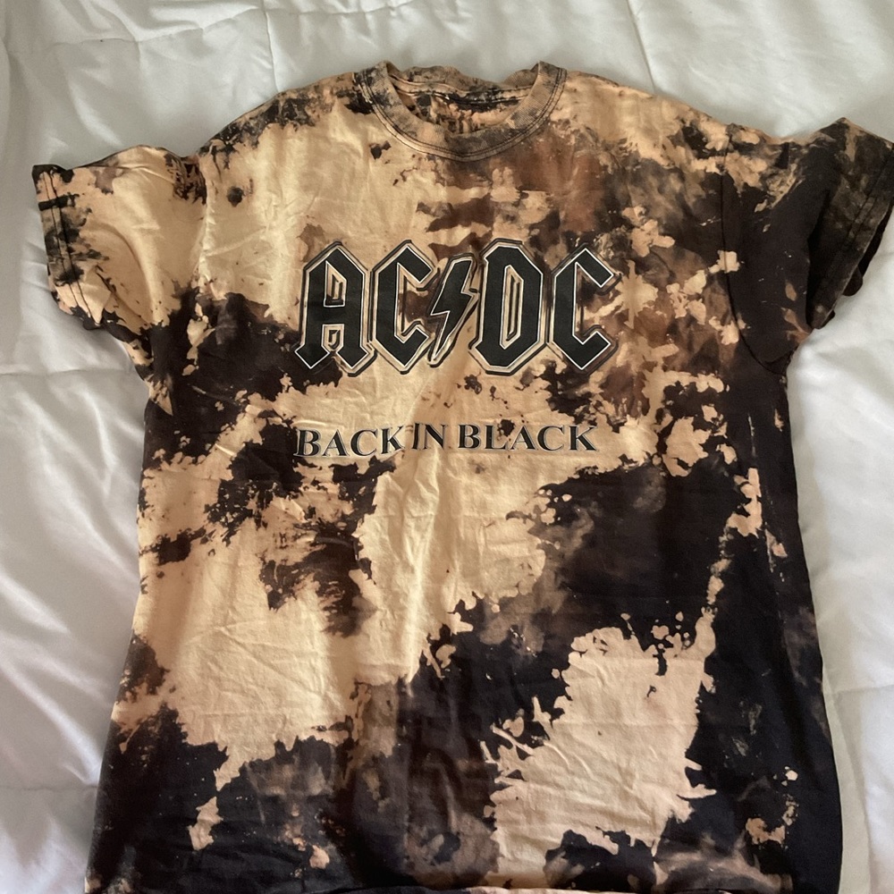 Acid wash AC/DC Tee